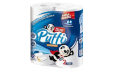 Kuchyňské utěrky v roli Puffi Duo 2vrs.,celulóza, 2ks á 10m