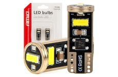 LED CANBUS BULBS T10e W5W 3x2055 SMD White 12V/24V AMIO-03720