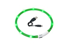 LED obojek dobíjecí Karlie, zelená 75 cm
