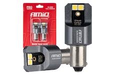 LED žárovky FULL CANBUS PRO T4W BA9S 4x3030 SMD bílé 12V 24V AMIO-03582