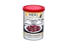 MERI Deluxe Cat kuřecí srdce, konzerva 400 g