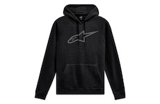 mikina AGELESS HOODIE 3, ALPINESTARS (černá/šedá, vel. L)