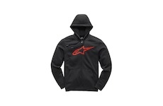 mikina AGELESS II FLEECE, ALPINESTARS (černá/červená, vel. XL)