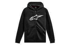 mikina AGELESS ZIP HOODIE 3, ALPINESTARS (černá/bílá, vel. 2XL)
