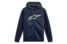 mikina AGELESS ZIP HOODIE 3, ALPINESTARS (modrá/bílá, vel. XL)