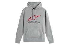 mikina ALWAYS HOODIE 3, ALPINESTARS (šedá/červená/černá, vel. M)