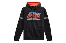 mikina CLUB HOODIE, ALPINESTARS (černá/červená/modrá/šedá, vel. XL)