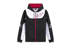 mikina SESSIONS 3 HOODIE, ALPINESTARS (černá/bílá/červená, vel. XL)