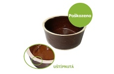 Miska keramická 0,5 l - Uštípnutá - SLEVA 15 %