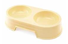 Miska plast dvojitá 2 x 300 ml 