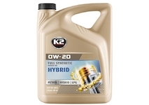 Motorový olej K2 TEXAR 0W-20 HYBRID, 5 l