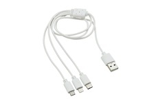 Nabíjecí USB kabel 3in1 (micro USB, iPhone, USB C)