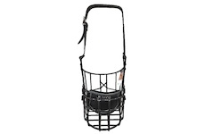 Náhubek černý/kůže bernardýn, novofundlandský - pes