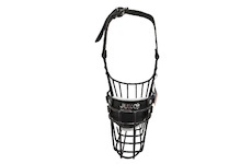 Náhubek černý/kůže dobrman, beauceron - pes