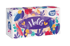 Papírové kapesníky Bunny Soft v krabičce 100ks,2vrstvé