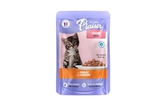 Plaisir Cat Kitten kuřecí v omáčce, kapsička 100 g