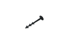 Plastový kotvící kolík na agrotextílie s hroty 12cm