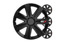 Poklice na kola 4ks sada GTX černá carbon 16