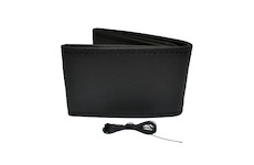 Potah volantu šněrovací, černý 38-39 cm