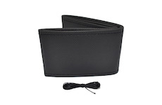 Potah volantu šněrovací, černý, perforovaný 38-39 cm