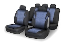 Potahy sedadel sada 9ks POLY modré AIRBAG