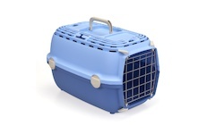 Přepravka Horizon kovová dvířka, pastelově modrá