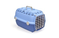 Přepravka Horizon plastová dvířka, pastelově modrá