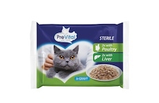 PreVital kočka sterile játra a drůbeží, kapsa 100 g (4 pack)