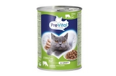 PreVital kočka sterile s hovězím v omáčce, kousky 415 g