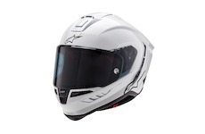 přilba SUPERTECH R-10 SOLID, ALPINESTARS (bílá/matný karbon, vel. L)