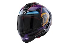 přilba SUPERTECH R10 limitovaná edice MARTINATOR JORGE MARTIN, ALPINESTARS (modrá/fialová/červená/žlutá, vel. M)