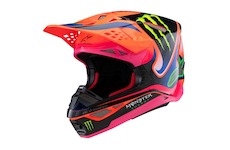 přilba SUPERTECH S-M10 edice HAIDEN DEEGAN, ALPINESTARS (oranžová fluo/fialová/růžová/zelená, vel. XL)