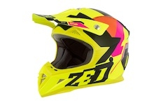 přilba X1.9D TENDO, ZED, dětská (žlutá fluo/růžová/oranžová/černá, vel. S)
