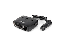 Prodlužovací zásuvkai 2x USB-A ON/OFF LED 12V 24V 100W 70cm AMIO-04363