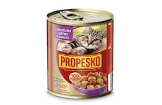PROPESKO Cat hovězí a játra v omáčce, kousky 830 g