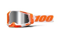 RACECRAFT 2, 100% brýle ORANGE, stříbrné plexi