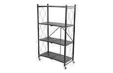 Regál Racks RAW4T, kovový, na kolečkách, 4 police, 1270 x 720 x 340 mm, 200 kg