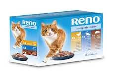 RENO Cat drůbeží, rybí a játra, kapsa 100 g (12 pack) 