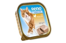 RENO Cat drůbeží se zeleninou, vanička 100 g