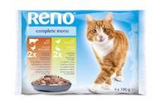 RENO Cat hovězí / drůbeží, drůbeží / ryba, kapsa 100 g (4 pack)