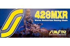 řetěz 428MXR, SUNSTAR (bezkroužek, barva zlatá, 110 článků)