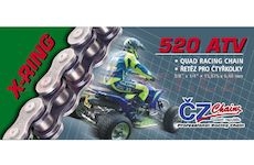 řetěz 520ATV, ČZ - ČR (barva černá, 92 článků vč. rozpojovací spojky CLIP)