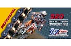 řetěz 520M, ČZ - ČR (barva černá, 104 článků vč. rozpojovací spojky CLIP)
