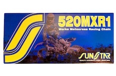 řetěz 520MXR1, SUNSTAR (bezkroužek, barva zlatá, 108 článků)