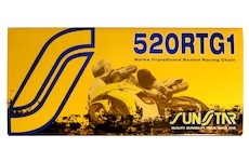 řetěz 520RTG1, SUNSTAR (x-kroužek, barva zlatá, 98 článků)