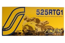 řetěz 525RTG1, SUNSTAR (x-kroužek, barva zlatá, 94 článků)
