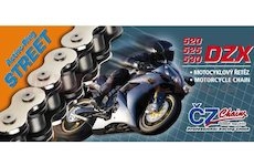 řetěz 530DZX, ČZ (barva černá, 96 článků vč. nýtovací spojky RIVET)