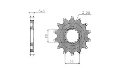 řetězové kolečko pro sekundární řetězy typu 520, SUNSTAR (13 zubů)