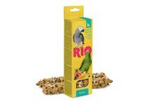 RIO tyčinky pro velké papoušky s ovocem 2x90g