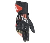 rukavice GP TECH V2, ALPINESTARS (černá/bílá/červená fluo, vel. M)